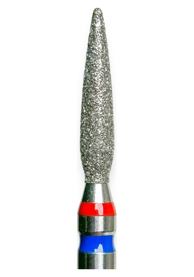 Kmiz Elmas Manikür Törpü Ucu 10mm Sivri Ateş Model Çift Şerit Twin Sivri Mavi 021 118867