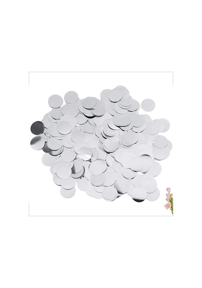Şeffaf Balon Içi Pul Konfeti. 10 Gr - Gümüş