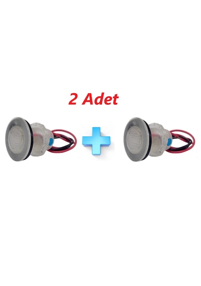2'li Tekne Merdiven Lambası. 12v. Kabin Lambası. Beyaz Led Beyaz