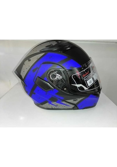 Jk-20 Jk902 Çene Pedli Güneş Vizörlü Çeneden Açılır Kask D-1 L Beden