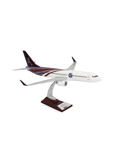 Zekupp - Maket Uçak Boeing 737-800 1/100 - Bordo Mavi Taraftar