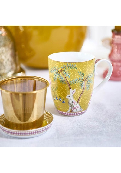 Sarı Porselen Çay Tabağı 9 Cm