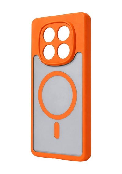 Xiaomi Redmi Note 14 Pro Plus Loji Magsafe Kapak - Turuncu Evimdeyokyok