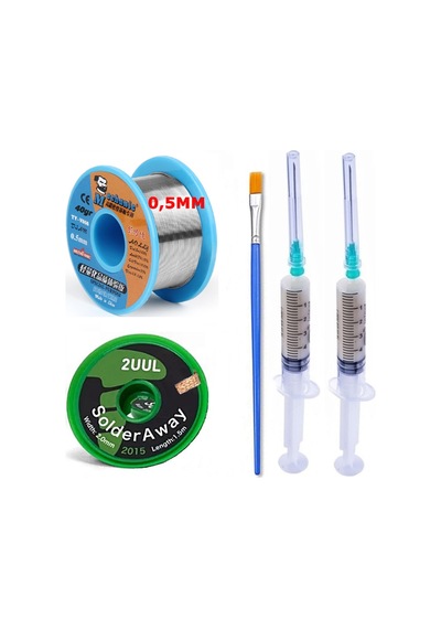 Mechanic/ Lehim Sn63/pb37 40g 0,5mm Havya Lehim Teli Flux Lehim Toplama 2uul-2015 Emme Teli 2,0mm Set09