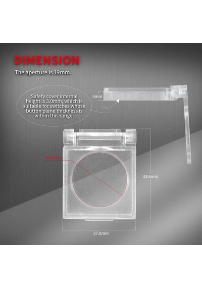 S-022 22mm Yaylı Buton Koruma Kapağı Dpc-22