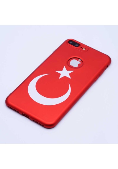Apple Uyumlu iPhone 7 Plus Kılıf Zore Bayrak Silikon