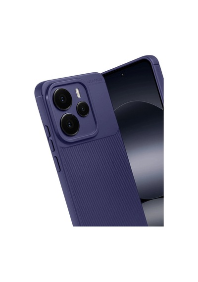 Xiaomi Note 14 5g Auto Focus Karbon Kapak - Lacivert Renkli