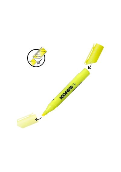 High Liner Plus Fosforlu İşaretleme Kalemi Sarı 1 Adet Sarı