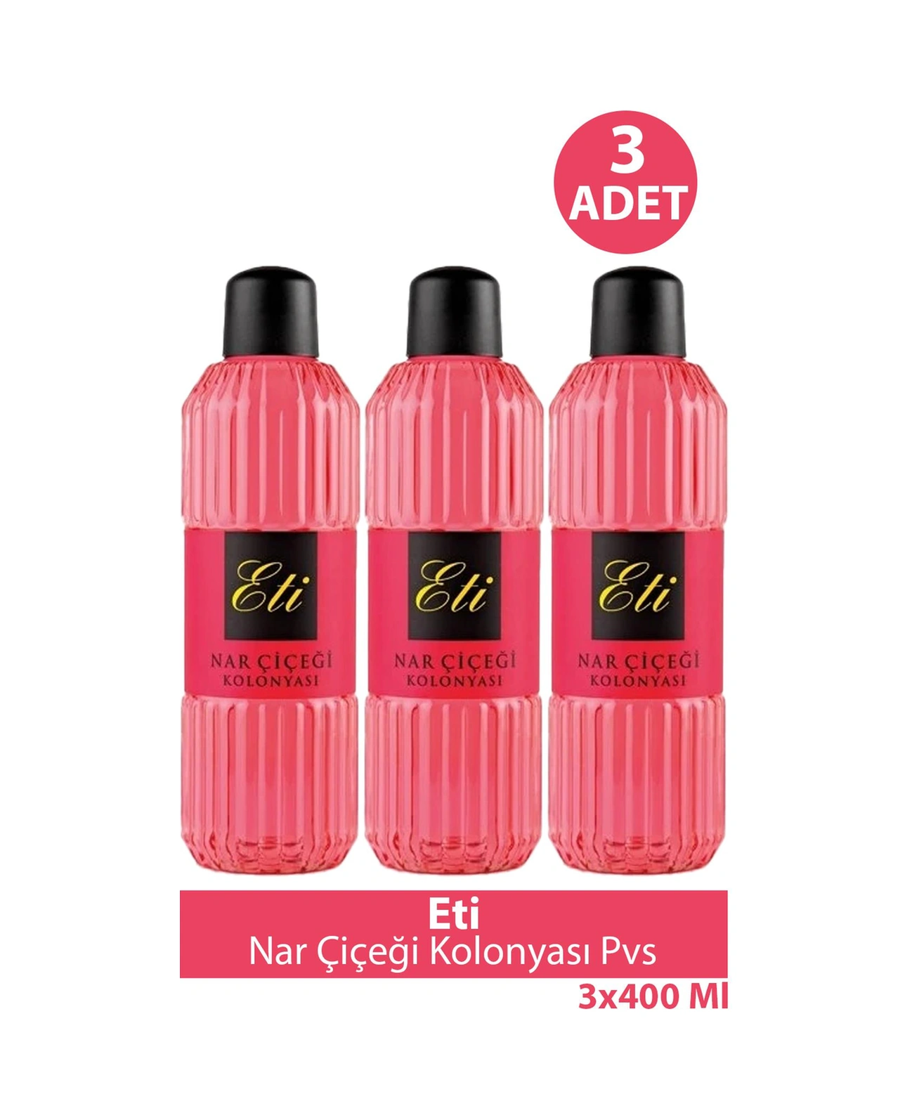 Eti Nar Çiçeği Kolonyası Pvs 400 Ml 3 Adet