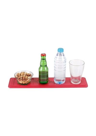 Bardak Altlığı Şişelik Ve Çerezlik Masaüstü Coaster Bottle And Snack Holder Rainbow Vegan 9,5x42 Cm Diğer