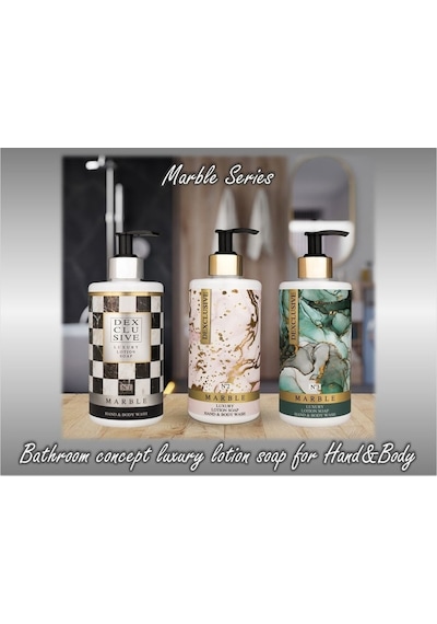 Dex Eclusive Luxury Marble Series Losyonlu Sıvı Sabun 3 x 400 ML