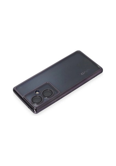 Vivo V29 Lite Kılıf Lensli Silikon - Mor