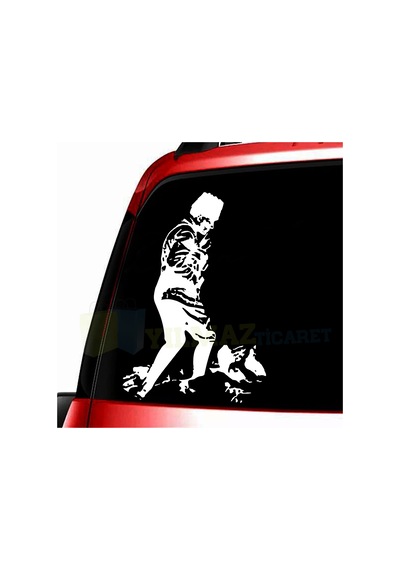 Atatürk Kocatepe Silüet Arka Cam Oto Sticker Yapıştırma Etiket