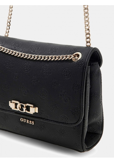 Guess Anise Dönüştürülebilir Kapaklı Çapraz Askılı Kadın Siyah Omuz Çantası Hwpd9916210-blo Siyah