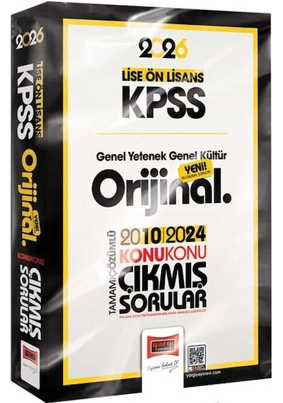 Yargı Yayınları 2026 Kpss Lise-ön Lisans Gk-gy Orijinal 2010-2024 Konu Konu Çıkmış Sorular