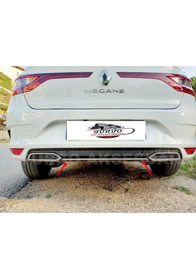 Renault Megane 4 Krom Egzoz Çerçevesi Orta Çıta 2021 ve Sonrası Renault Megane 4 Krom Egzoz Çerçevesi Orta Çıta 2021 ve Sonrası