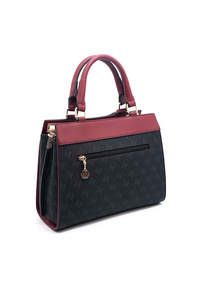 Silver Polo 1174 Kadın El Çantası Siyah Bordo Siyah-bordo Siyah - Bordo