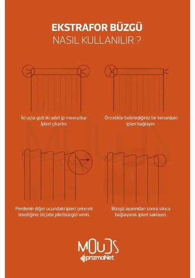 Moud's Fall Desenli Süet Oturma Odası Salon Fon Perde - Prd-1094 Çok Renkli
