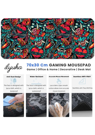 İlyuka Mousepad 70x30cm Büyük Boy Xl Mp357030 Crazy Heart