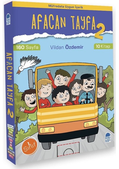 Afacan Tayfa 2 - Seti (10 Kitap) (1. Sınıf)-Vildan Özdemir - Mavi Kirpi