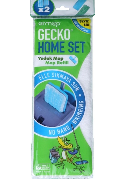 Ermop Gecko Mikrofiber Yedek Mop 2 Adet Ermop Gecko Mikrofiber Yedek Mop 2 Adet