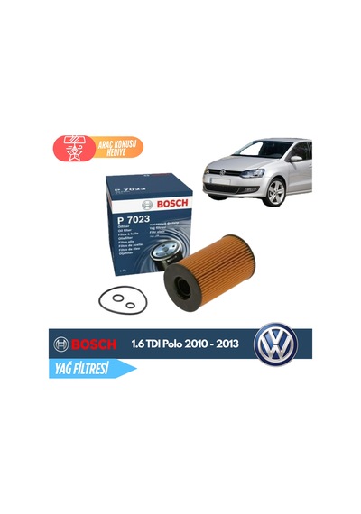 Volkswagen Polo 1.6 Dizel 2010 - 2013 Model Yağ Filtresi