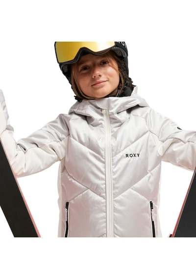 Roxy Roxy Snowdrift Girl Çocuk Snowboard Ceketi Sjae Gri