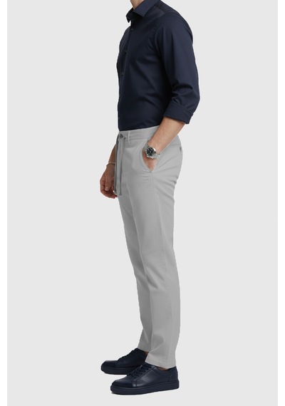 Deepsea Erkek Gri Esnek Kumaş Slim Fit Beli Lastikli Günlük Spor Pantolon 2601070 Gri Deepsea Erkek Gri Esnek Kumaş Slim Fit Beli Lastikli Günlük Spor Pantolon 2601070 Gri