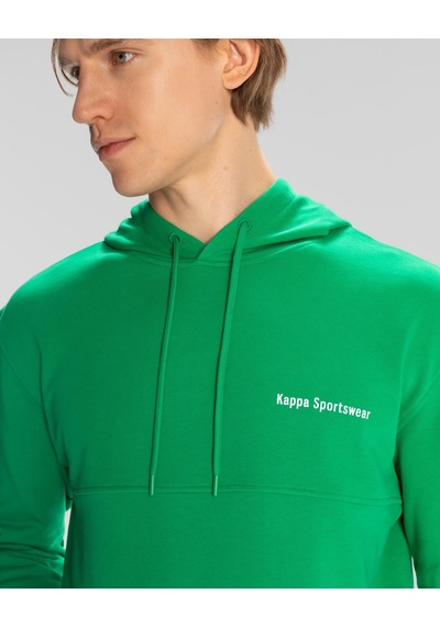 Kappa Authentic Theo Erkek Regular Fit Hoodie-5405 Yeşil