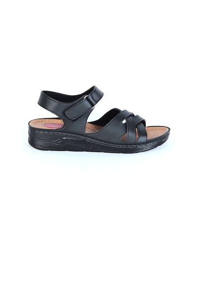 Moda Ayakkabı 23-110 Serra Siyah Bayan Sandalet