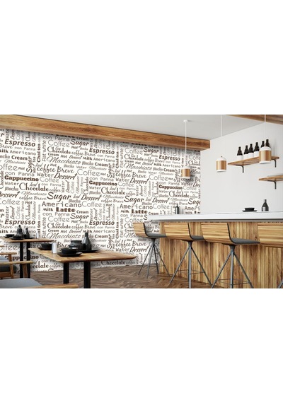 Coffee Kafe İçin Yazılı Duvar Kağıdı