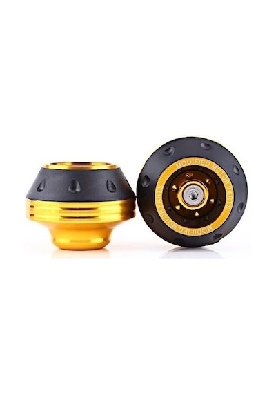 Ön Teker Koruma Takozu Takım Gold New- Motosiklet Universal Nikel