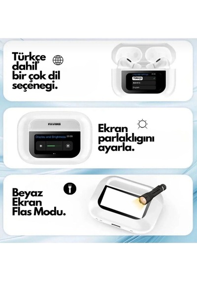 Anc + Ambient Sound Ekranlı Tws Kulaklık
