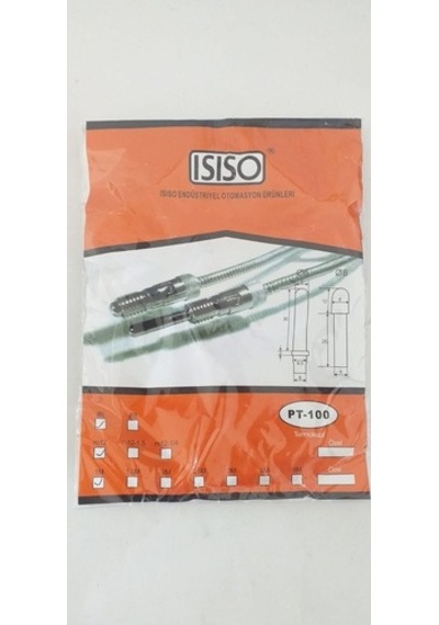 Isıso Etb30P06-1Ç Pt-100 6*30Mm 1M Kablolu Termokupl (550819778)