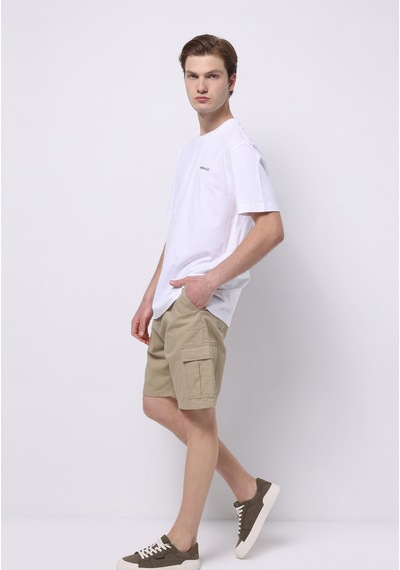 Colin's Colins Regular Fit Orta Bel Düz Erkek Bej Şort Cl1074525 Q1.v2 Dbg Bej