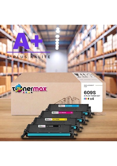 Samsung Clt-609s Cmyk Uyumlu Toner Seti A Plus / Clp-770 / Clp-775 / Clt-k609s / Clt-c609s / Clt-m609s / Clt-y609s