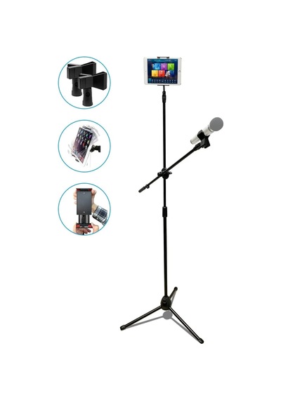 Coverzone 190cm Maksimum Uzunluk Mikrofon Standı Multi Fonksiyonel 2in1 Mikrofon Ve Tablet Stand Katlanabilir Açısı Ayarlanabilir Zemin Üstü - Canlı Müzik Mikrofon Telefon Stand 103sp 1 Coverzone 190cm Maksimum Uzunluk Mikrofon Standı Multi Fonksiyonel 2in1 Mikrofon Ve Tablet Stand Katlanabilir Açısı Ayarlanabilir Zemin Üstü - Canlı Müzik Mikrofon Telefon Stand 103sp 1