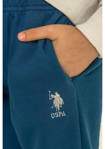 U.S. Polo Assn. Erkek Çocuk Baskılı Beyaz Uzun Kol Eşofman Takımı Us2618-c-v3 Us2618-c-v3