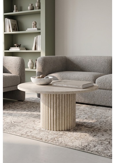 Soyasis Petra Bohem Orta Sehpa 70 Cm - Traverten-traverten