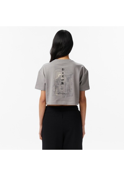 United4 Unıted4 Regular Fit Kadın Gri T-shirt Shadow Gri