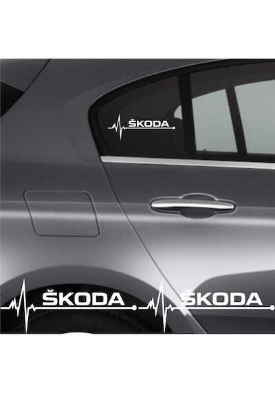 Skoda Forman İçin Uyumlu Aksesuar Oto Ritim Sticker 2 Adet 20 9 Cm