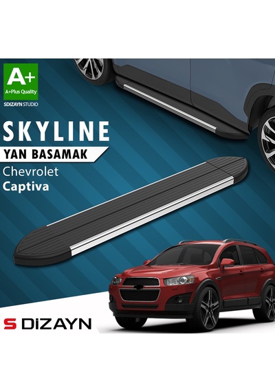 S-dizayn Chevrolet Captiva Skyline Krom Yan Basamak 183 Cm 2006-2018 A+ Kalite