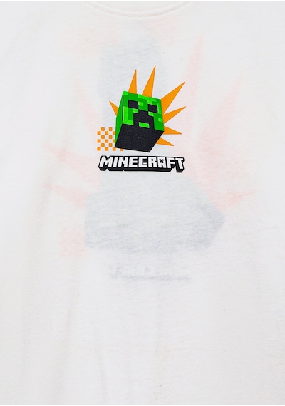 Mavi - Minecraft Baskılı Ekru Tişört 6610340-70057 Ekru