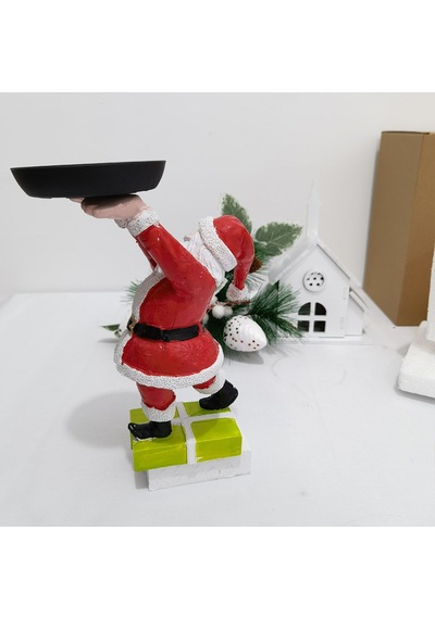 Reçine Noel Baba Snack Ekran Stand Vıvıd Renk Yönetimi İle Uygun Partik Dekan Denetimi D