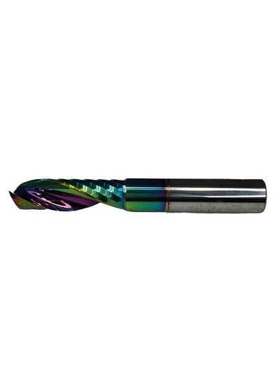 3,175mm Tek Ağız Alüminyum Karbür Freze Kesme Boy:22mm Eric