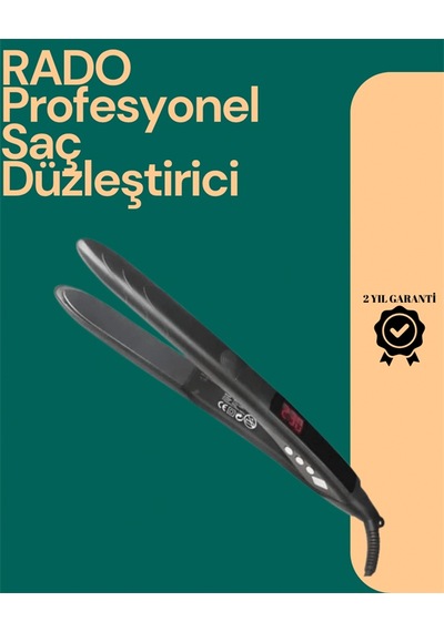 Hnrlıshp Isı Ayarlı Profesyonel Saç Düzleştirici Titanyum Seramik Plaka