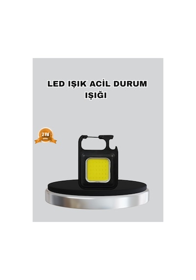 Usb Şarjlı 800 Lümen Led Fener Mini Boy, 3 Işık Modlu, Anahtarlık Tipi El Feneri Belirtilmemiş