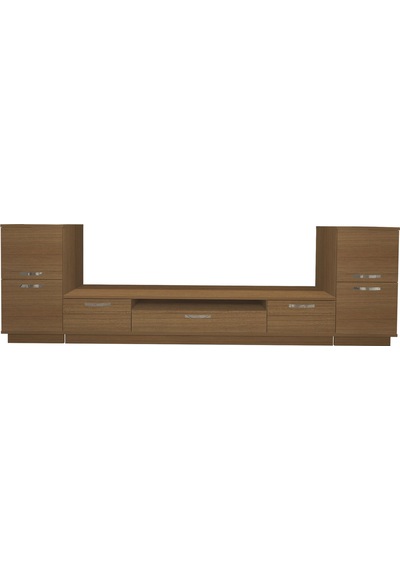 Decoraktiv Trio On2 Mdf Tv Ünitesi Tv Sehpası - Naturel Ceviz