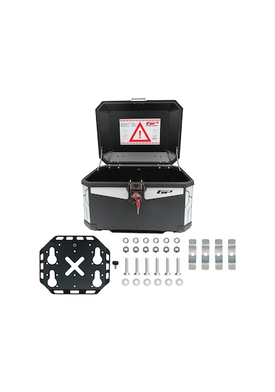Gp Kompozit Base Universal 58 Lt Alüminyum Motosiklet Çantası Siyah Diğer