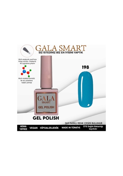 Gala Smart Classic Kalıcı Oje 10 Mle No:198